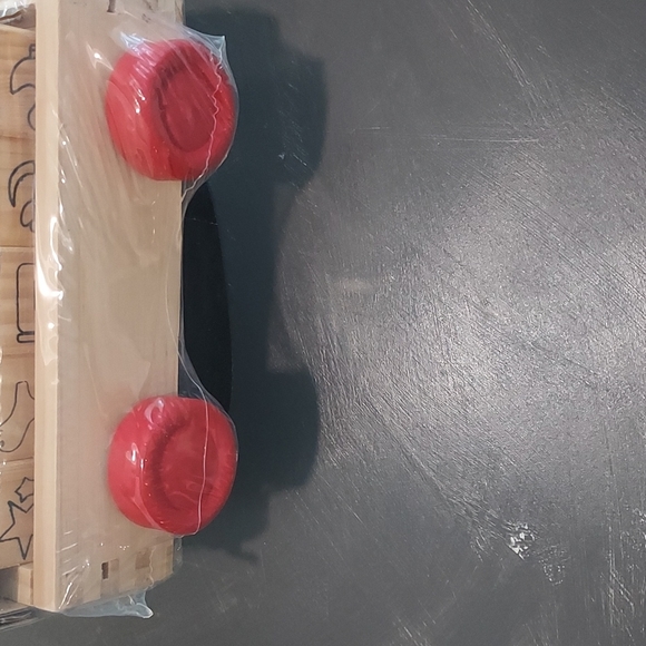 20 pc. Garanimals Wooden ABC Blocks & Wagon (NEW) - Picture 5 of 5